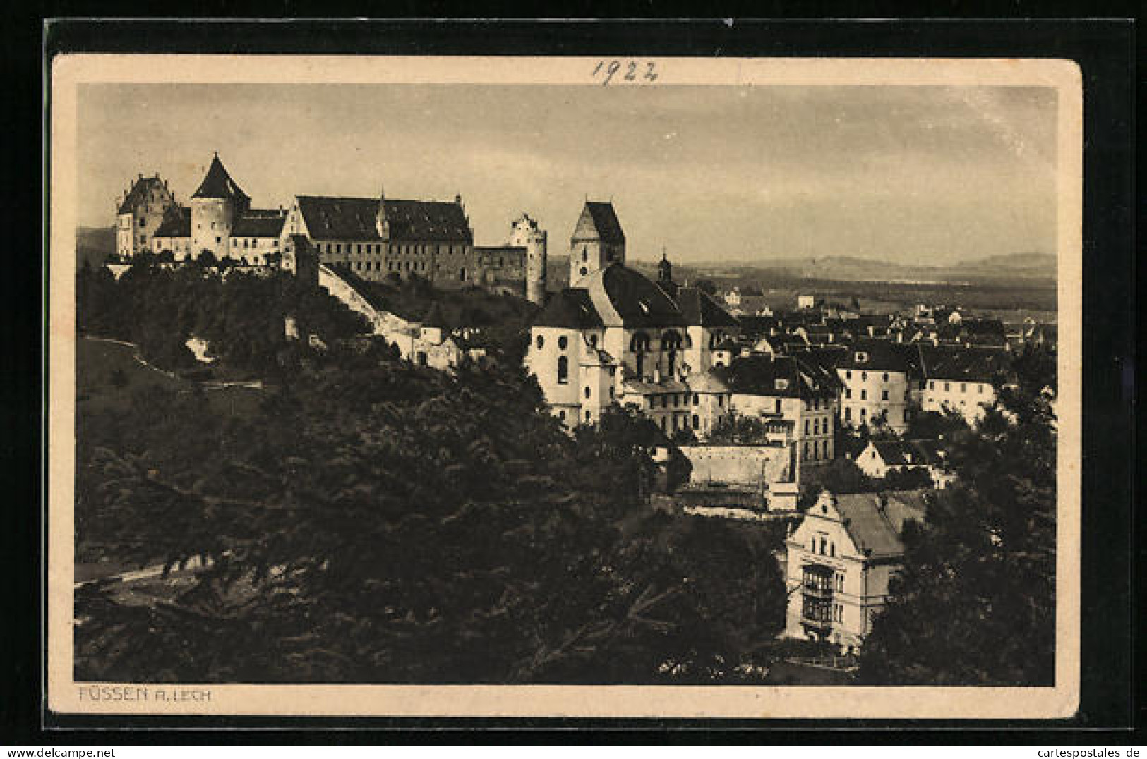 AK Füssen, Blick Auf Die Burganlage  - Füssen