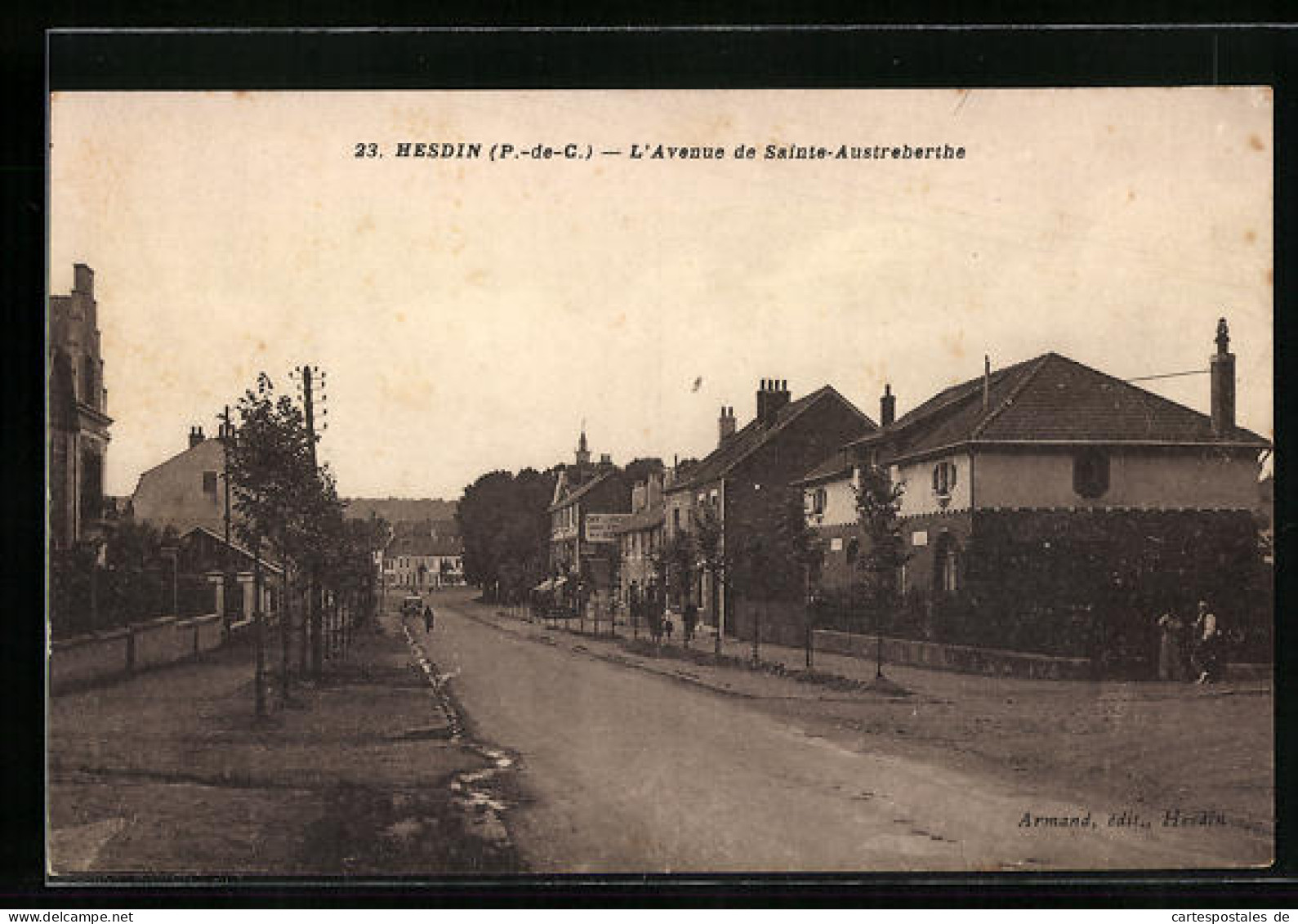 CPA Hesdin, L'Avenue De Sainte-Austreberthe  - Hesdin