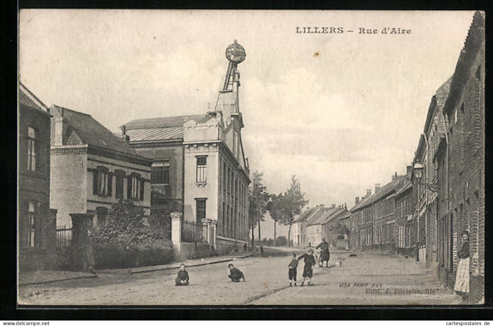 CPA Lillers, Rue D`Aire  - Lillers