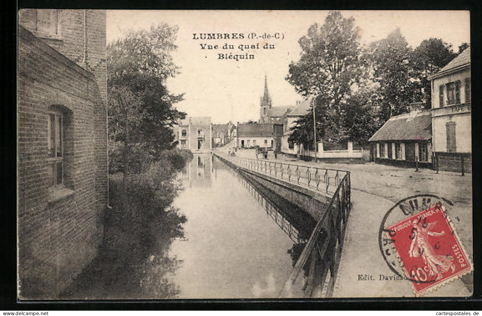 CPA Lumbres, Vue Du Quai Du Bléquin  - Lumbres