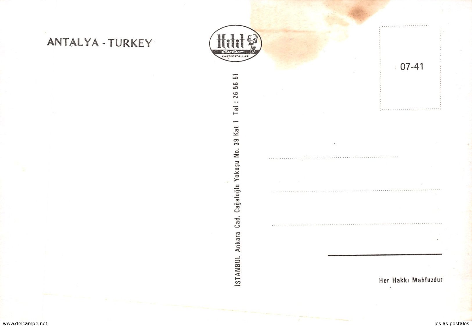 TURQUIE ANTALYA - Turquie