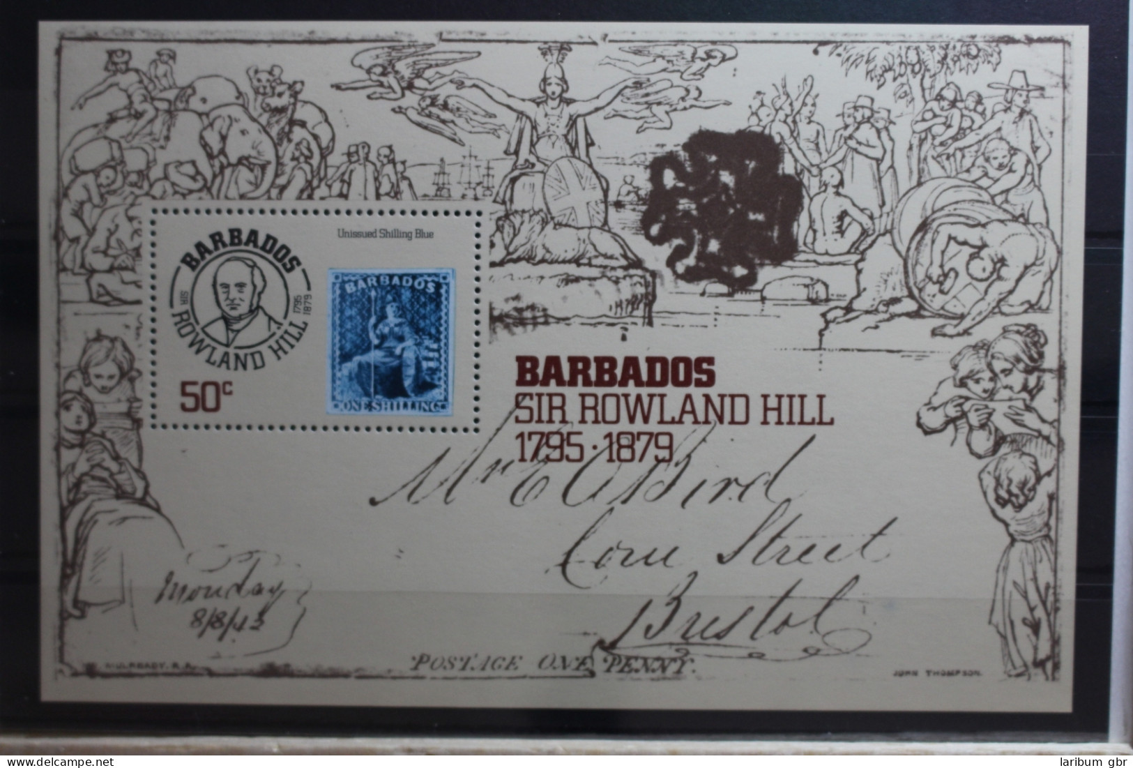 Barbados Block 12 Mit 463 Postfrisch #SX919 - Barbades (1966-...)