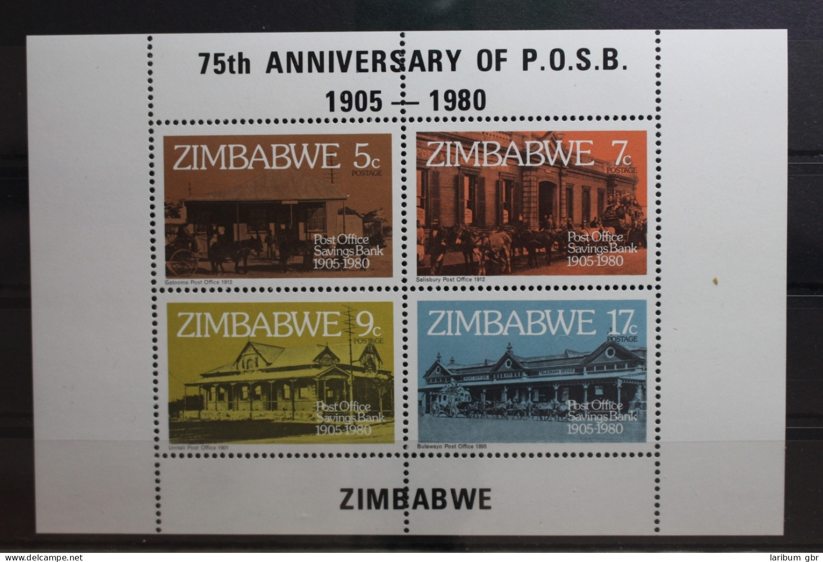 Simbabwe Block 6 Mit 247-250 Postfrisch #SY250 - Zimbabwe (1980-...)