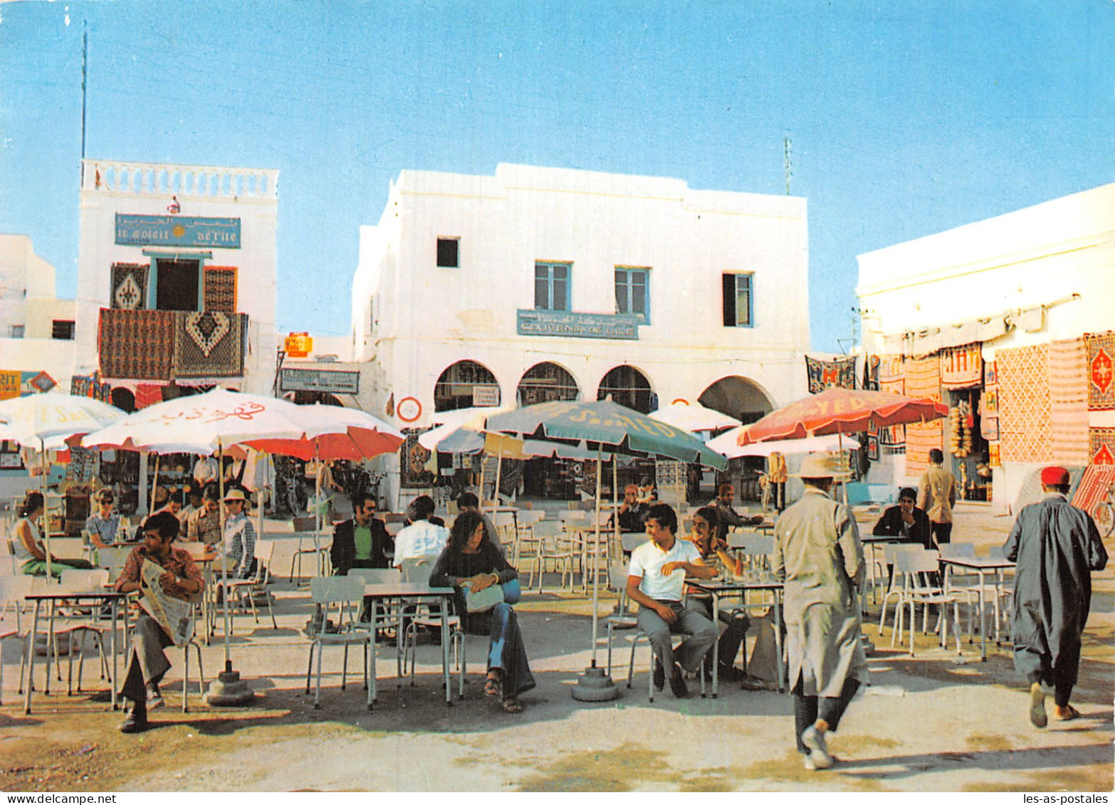 TUNISIE HOUMT SOUK LA PLACE DU CAFE - Tunisia
