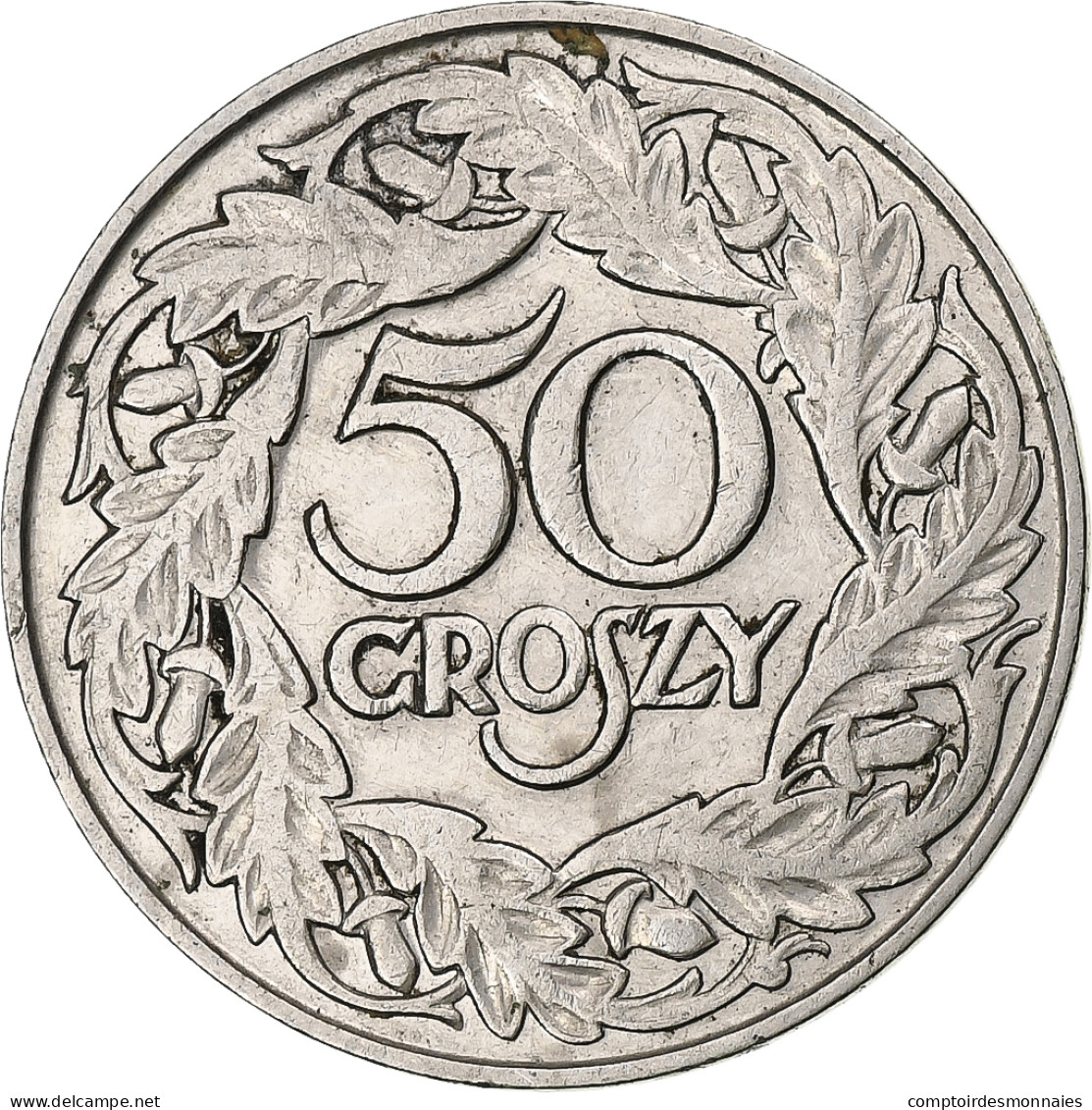 Pologne, 50 Groszy, 1923, Nickel, TTB, KM:13 - Polonia