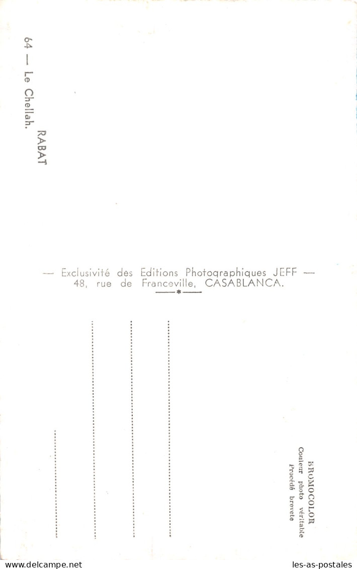 MAROC RABAT LE CHELLAH - Rabat