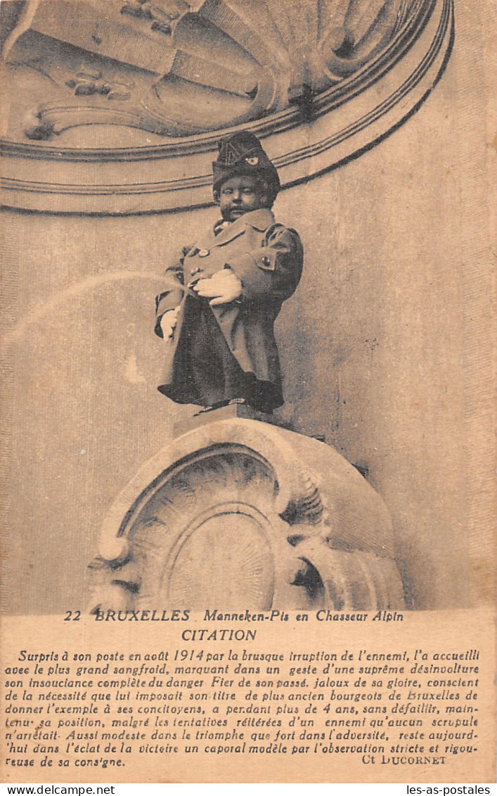 BELGIQUE BRUXELLES MANNEKEN PIS - Monumenten, Gebouwen