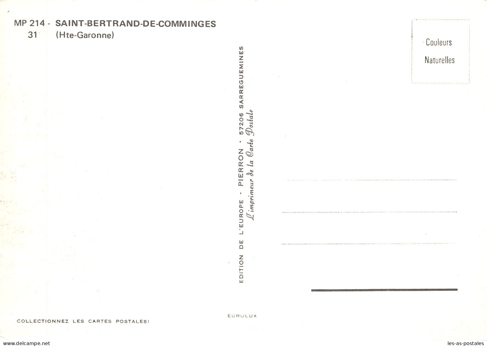 31 SAINT BERTRAND DE COMMINGES - Saint Bertrand De Comminges