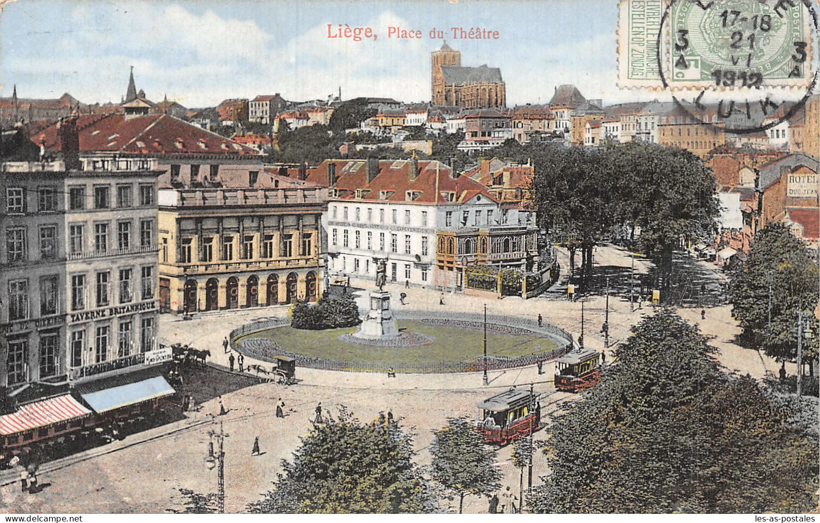 Belgique LIEGE PLACE DU YHEATRE - Liège