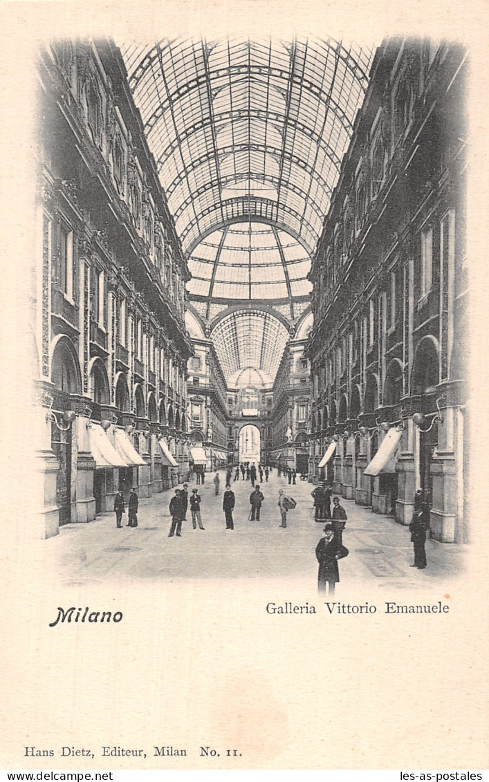 Italie MILANO GALLERIA VITTORIO EMANUELE - Milano