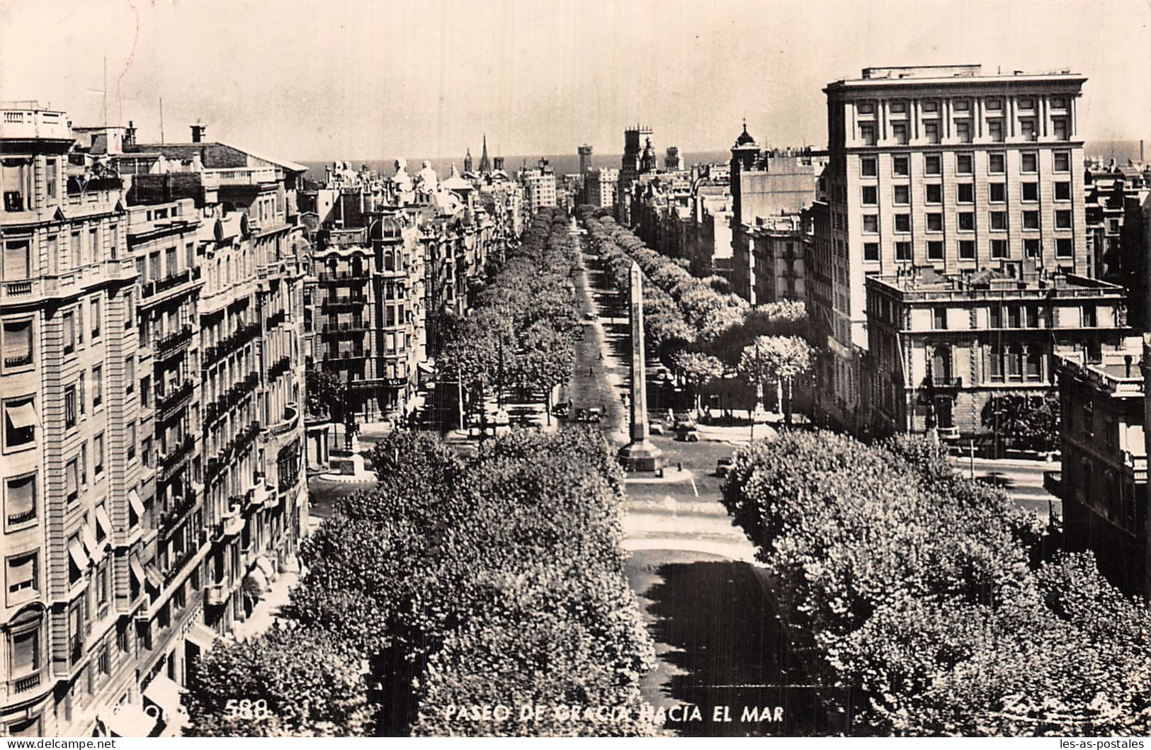 ESPAGNE BARCELONA PASEO DE GRACIA HACIA EL MAR - Barcelona