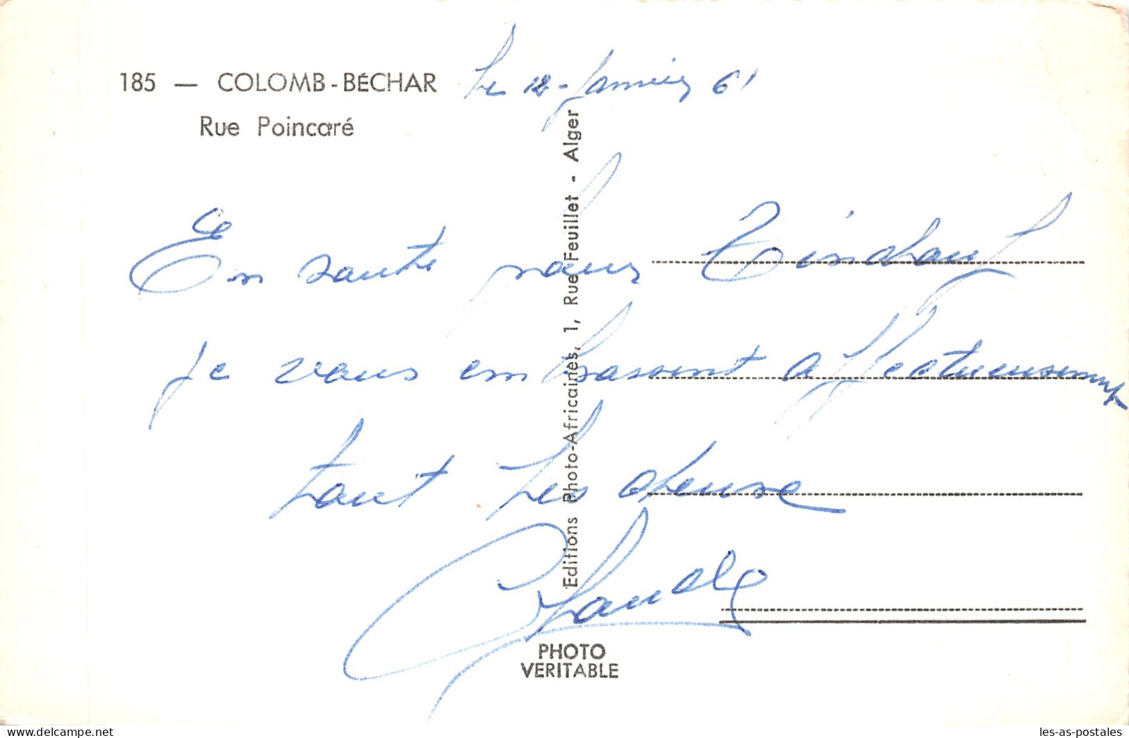 ALGERIE COLOMB BECHAR AVENUE POINCARE - Bechar (Colomb Béchar)