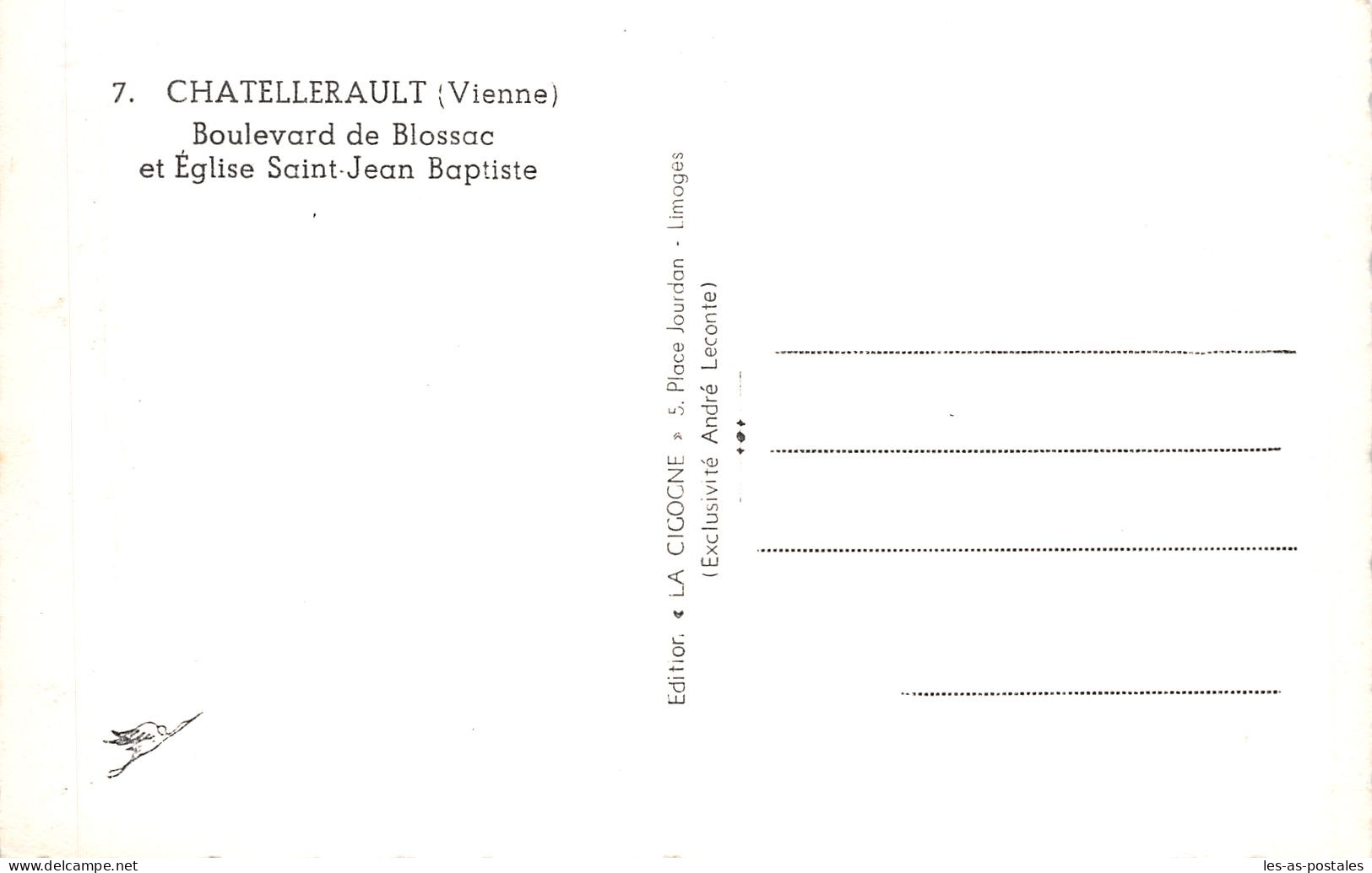 86 CHATELLERAULT BOULEVARD DE BLOSSAC - Chatellerault