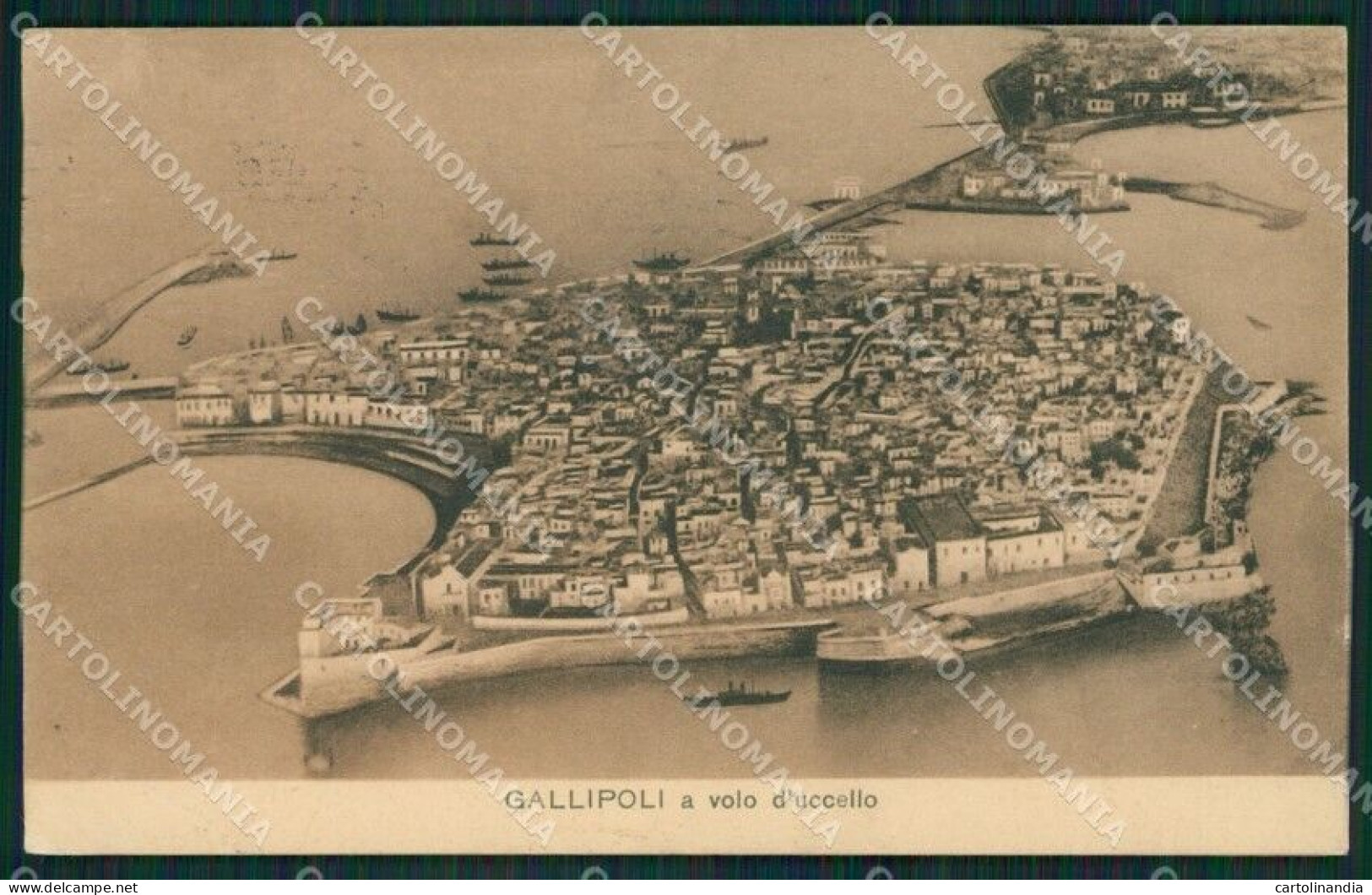 Lecce Gallipoli PIEGHINA Cartolina XB1541 - Lecce