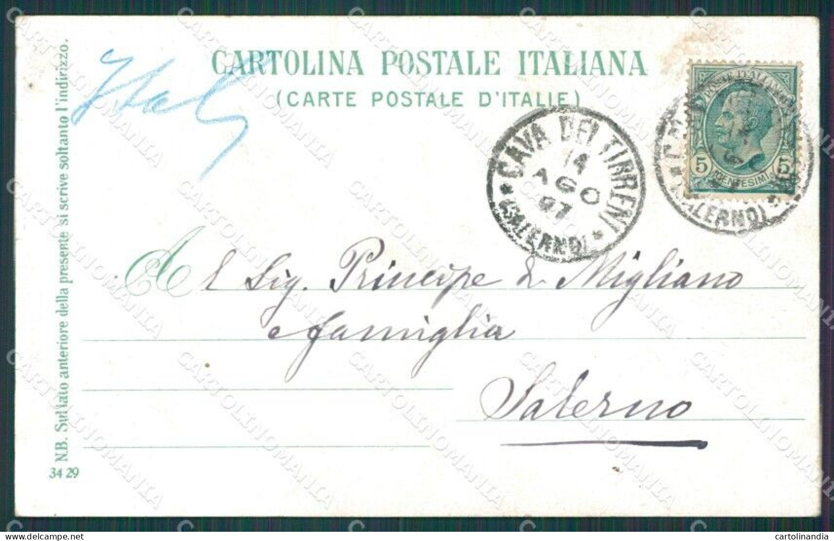 Salerno Cava De Tirreni Cartolina XB1525 - Salerno