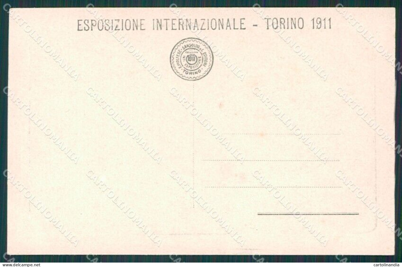 Torino Città Esposizione 1911 Padiglione Serbia Cartolina XB1887 - Otros & Sin Clasificación