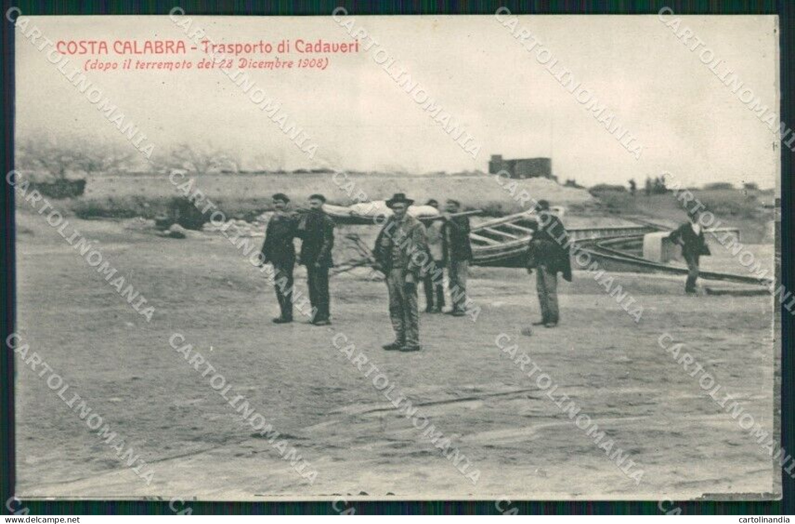 Reggio Calabria Costa Calabra Terremoto 1908 Cartolina XB1934 - Reggio Calabria