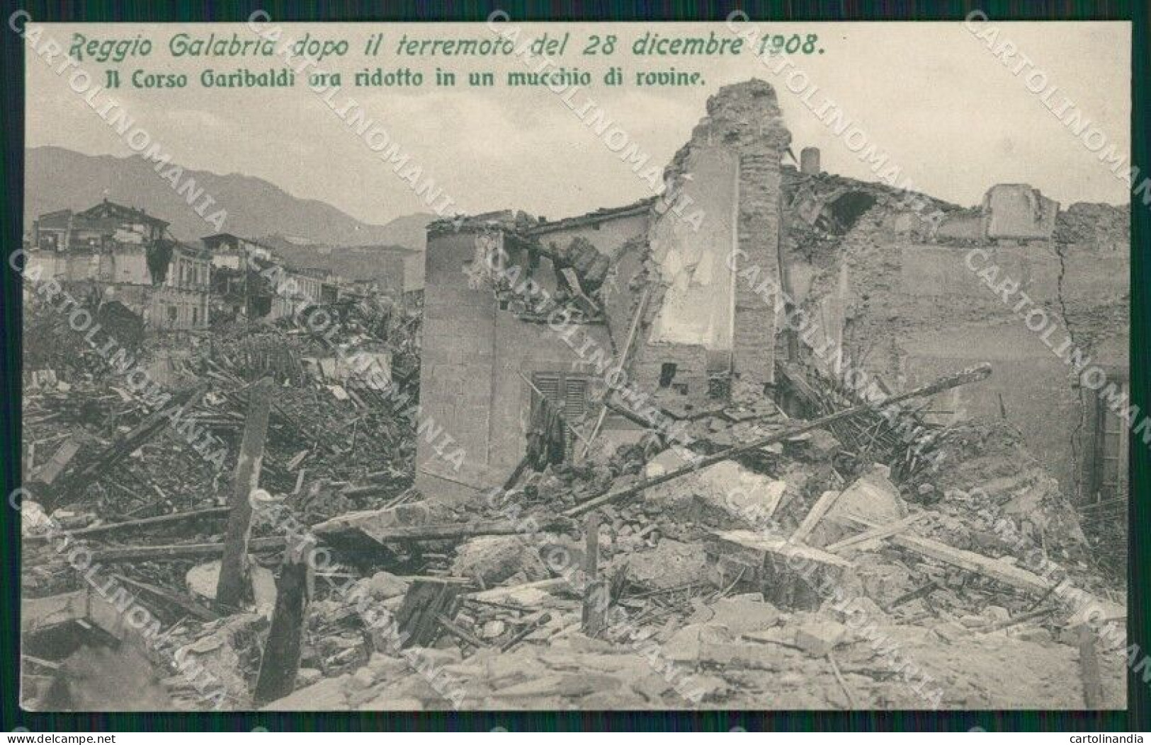 Reggio Calabria Città Terremoto 1908 Cartolina XB1945 - Reggio Calabria