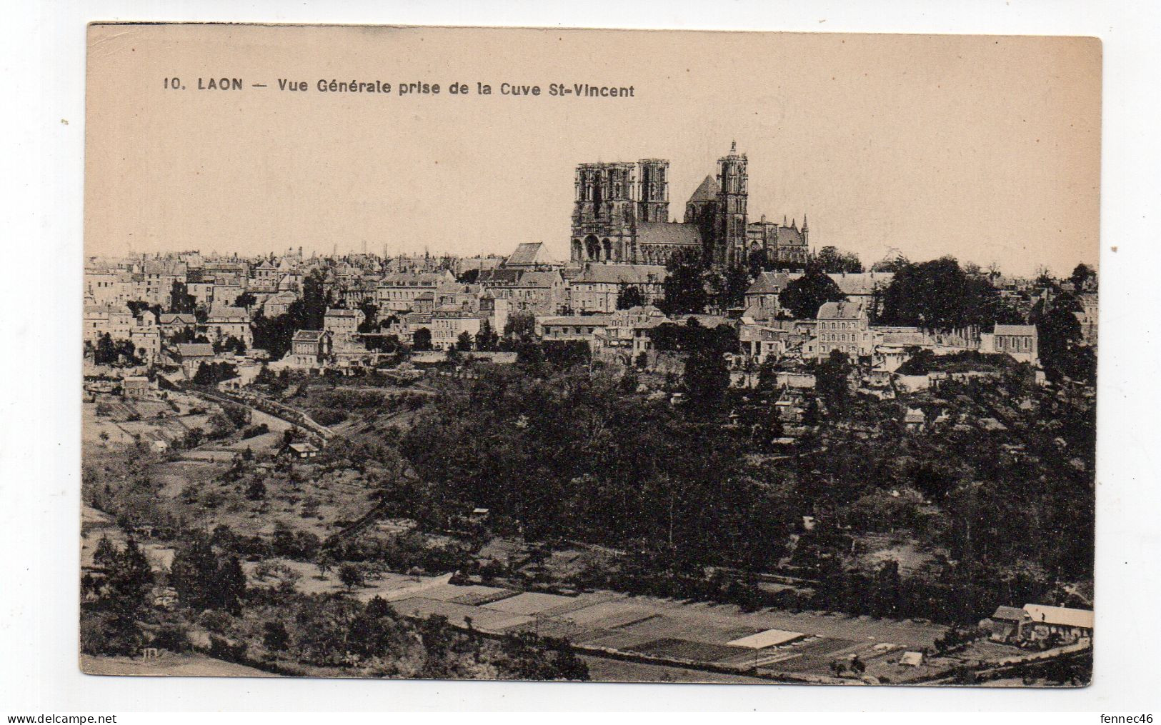 02 - LAON - Vue Générale Prise De La Cuve St Vincent  (K84) - Laon