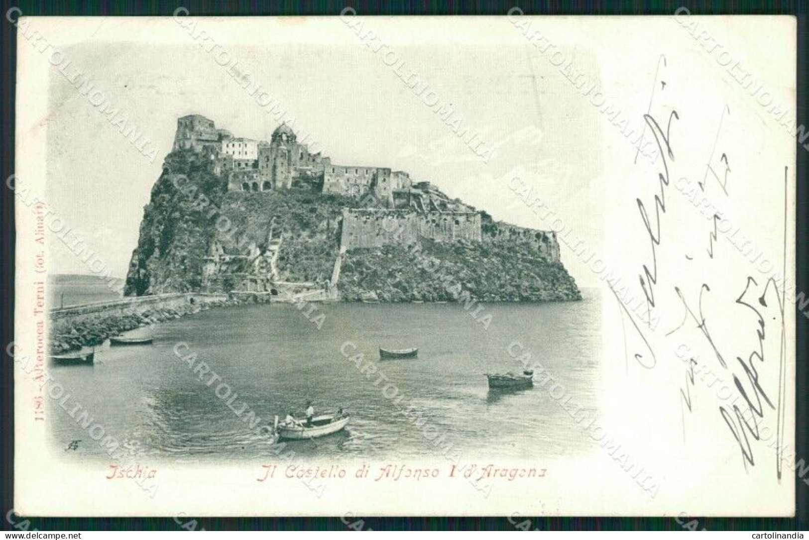 Napoli Ischia Castello Aragona Alterocca 1186 Cartolina XB2039 - Napoli (Naples)
