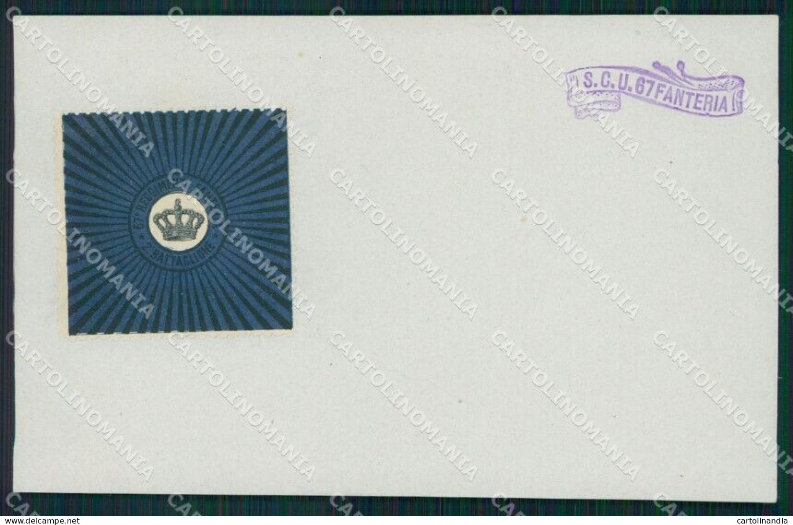 Militari 67º Reggimento Fanteria II Brigata Cartolina XF0184 - Régiments