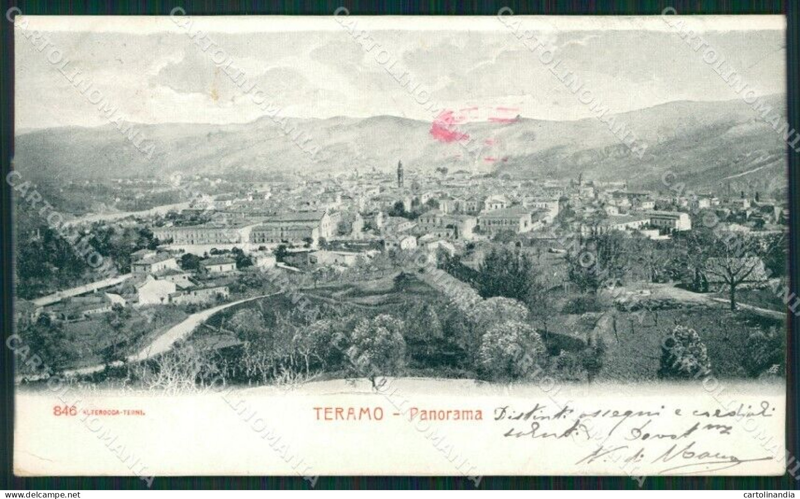 Teramo Città Alterocca 846 MACCHIA Cartolina XB2036 - Teramo