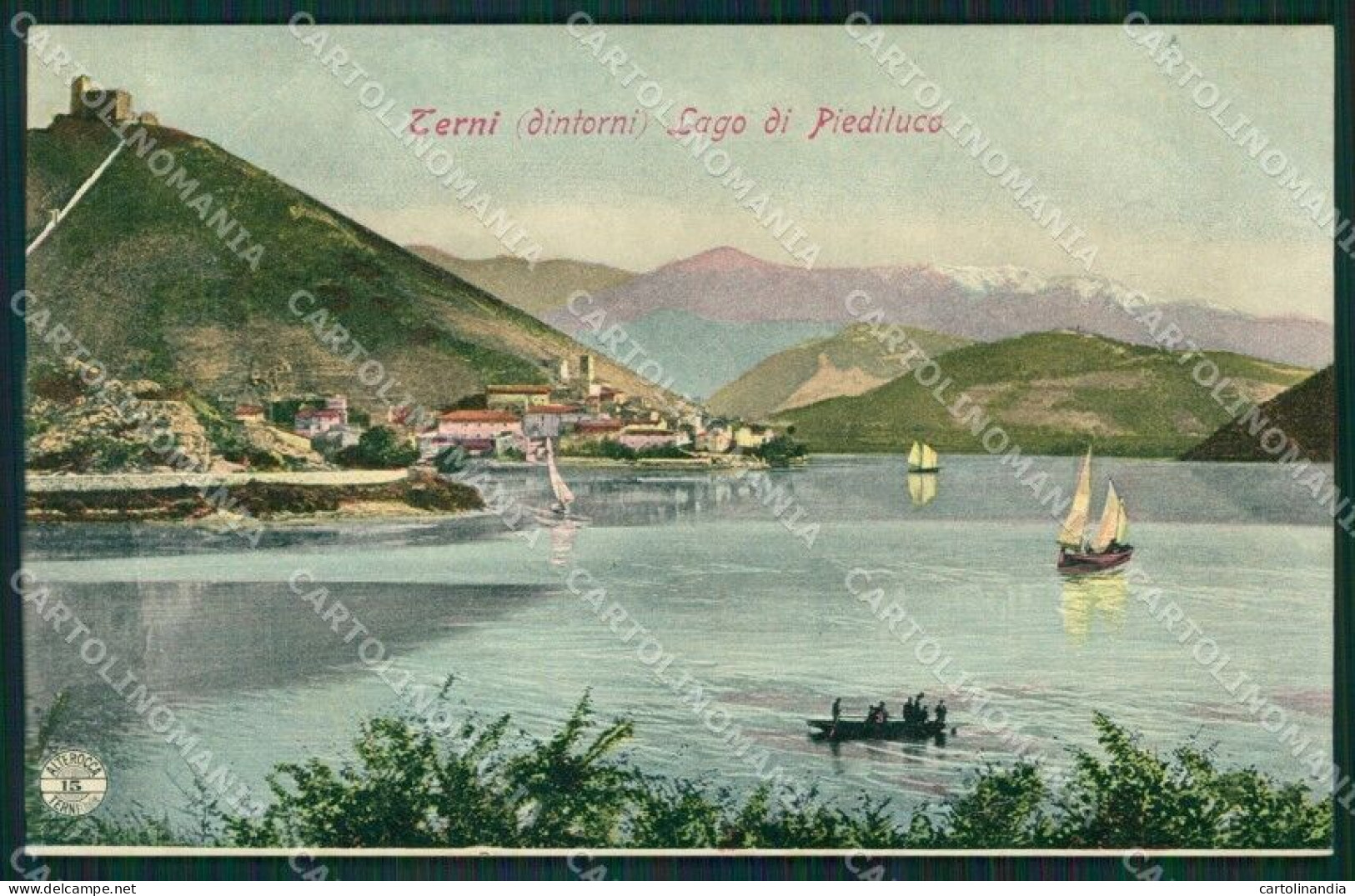 Terni Piediluco Lago Di Alterocca 15 Cartolina XB2054 - Terni