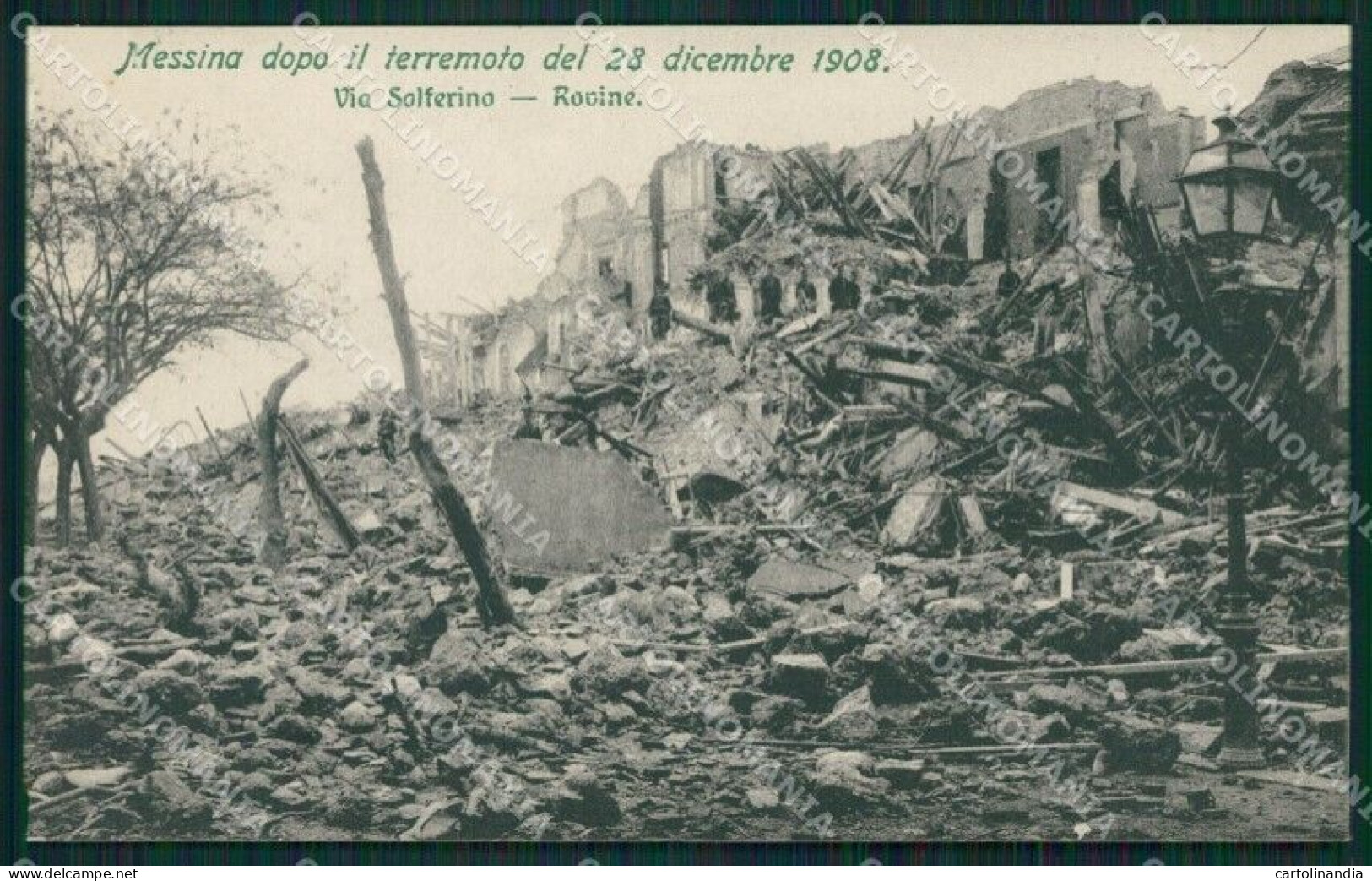 Messina Città Terremoto 1908 Cartolina XB1966 - Messina