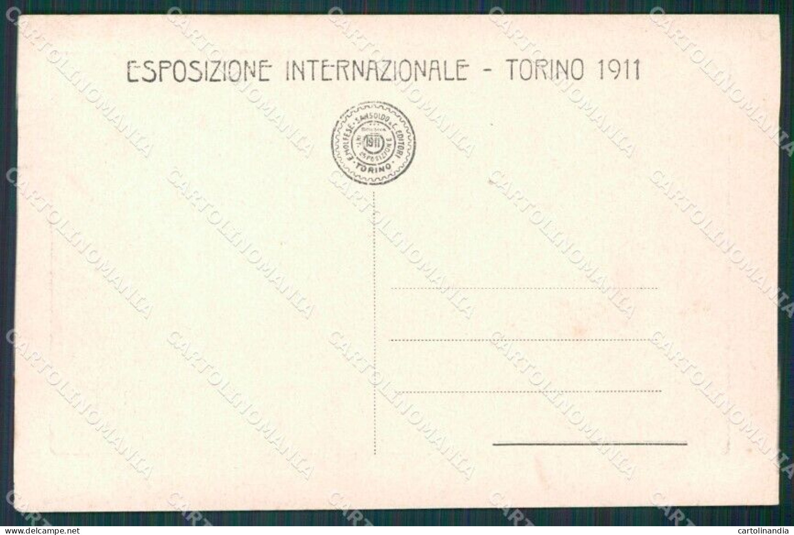 Torino Città Esposizione 1911 Cartolina XB1884 - Otros & Sin Clasificación