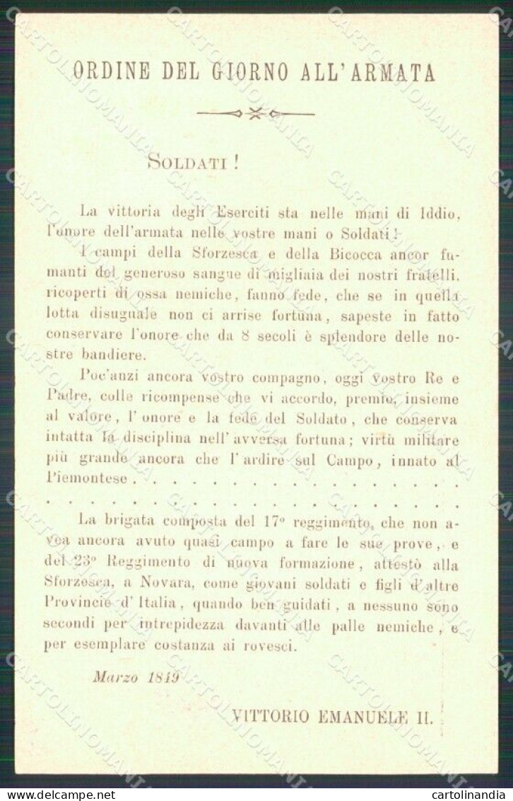 Militari 23º Reggimento Fanteria Brigata Como Cartolina XF0078 - Régiments