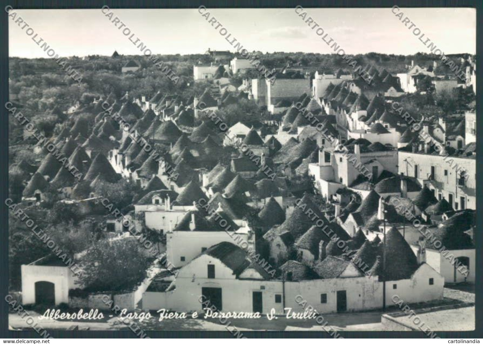 Bari Alberobello Trulli Foto FG Cartolina ZF6115 - Bari