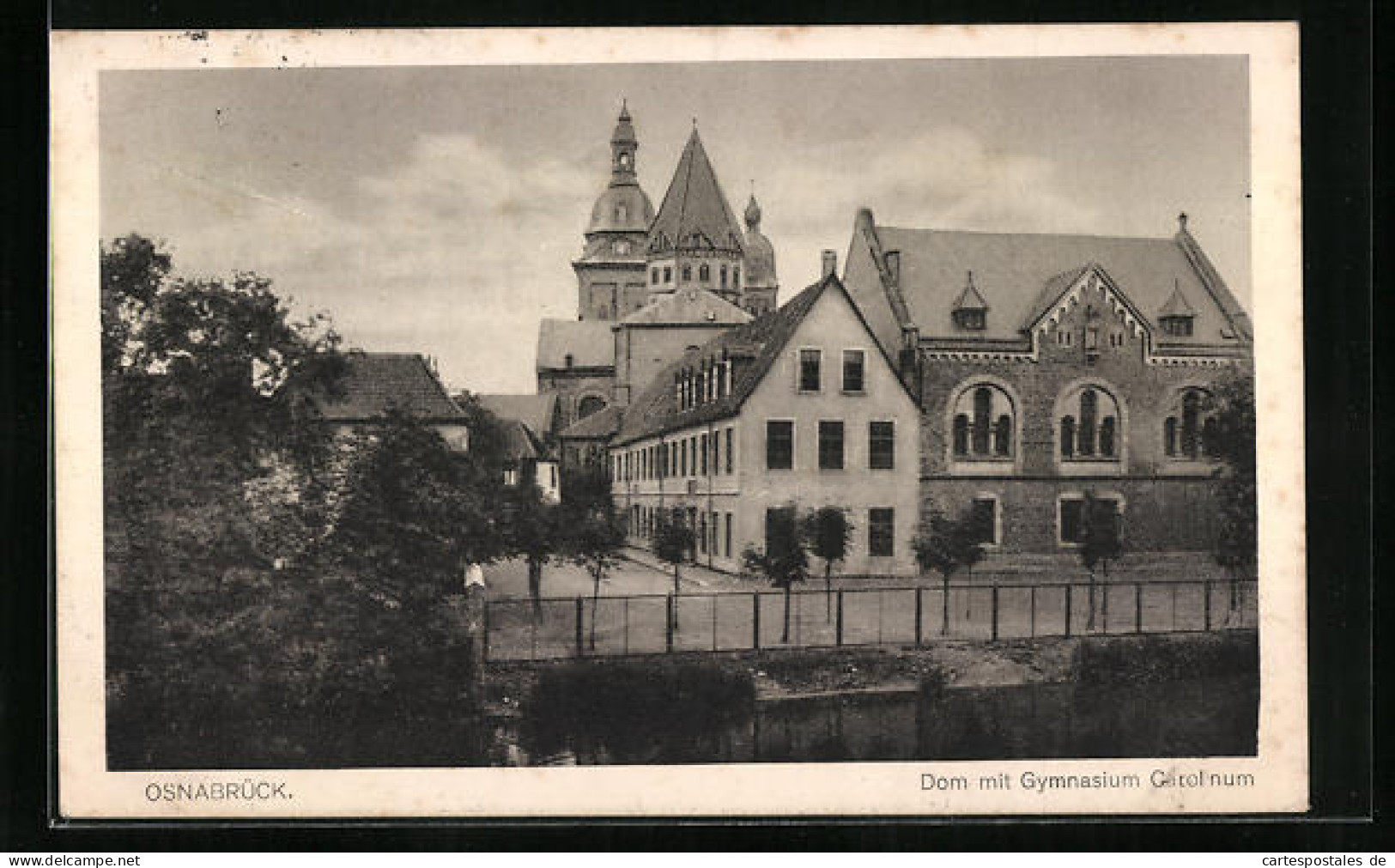 AK Osnabrück, Dom Mit Gymnasium Carolinum  - Osnabrück