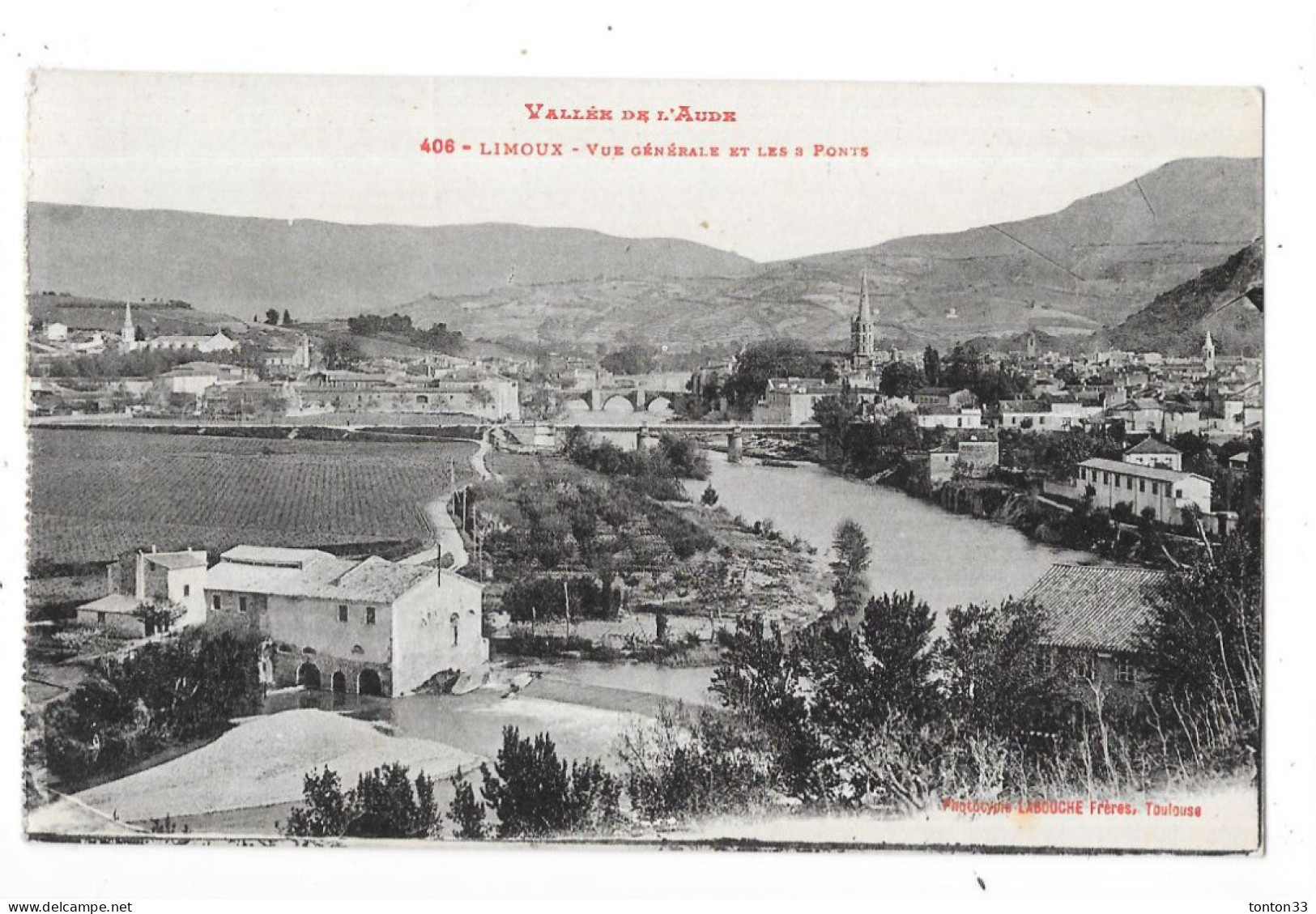 LIMOUX - 11 - Vue Générale  Et Les 3 Ponts - TOUL 6 - - Limoux