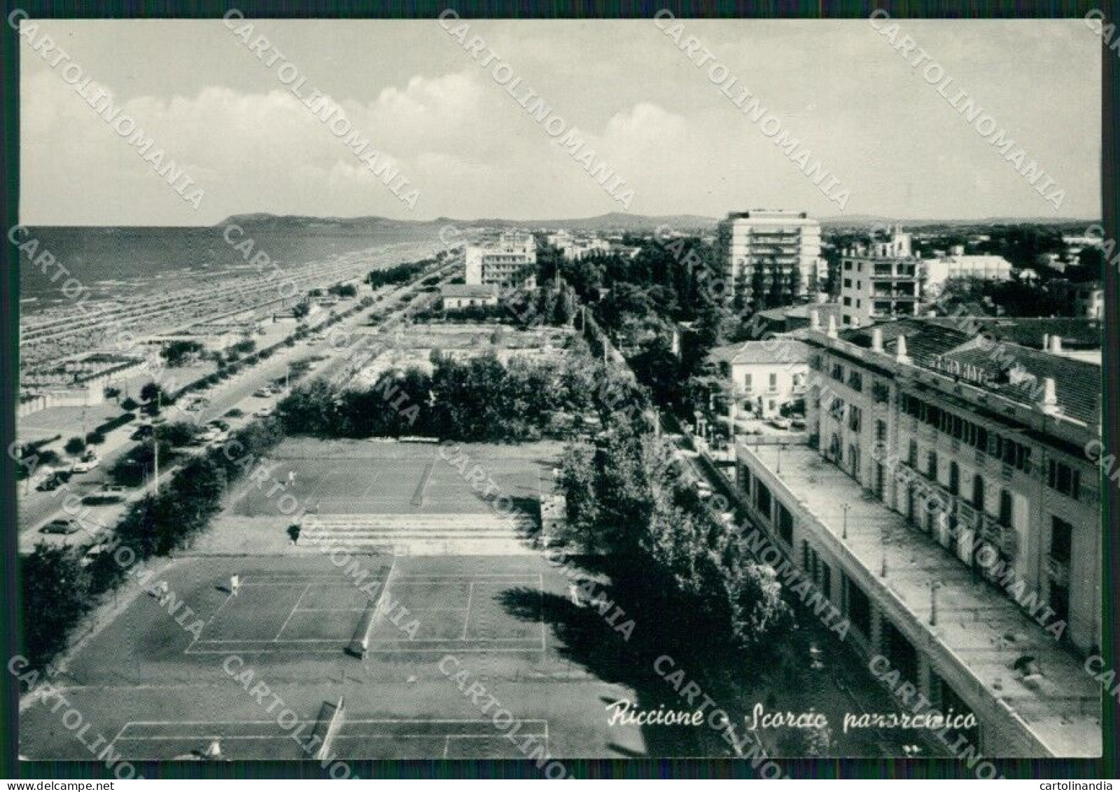 Rimini Riccione Tennis FG Foto Cartolina KB5093 - Rimini