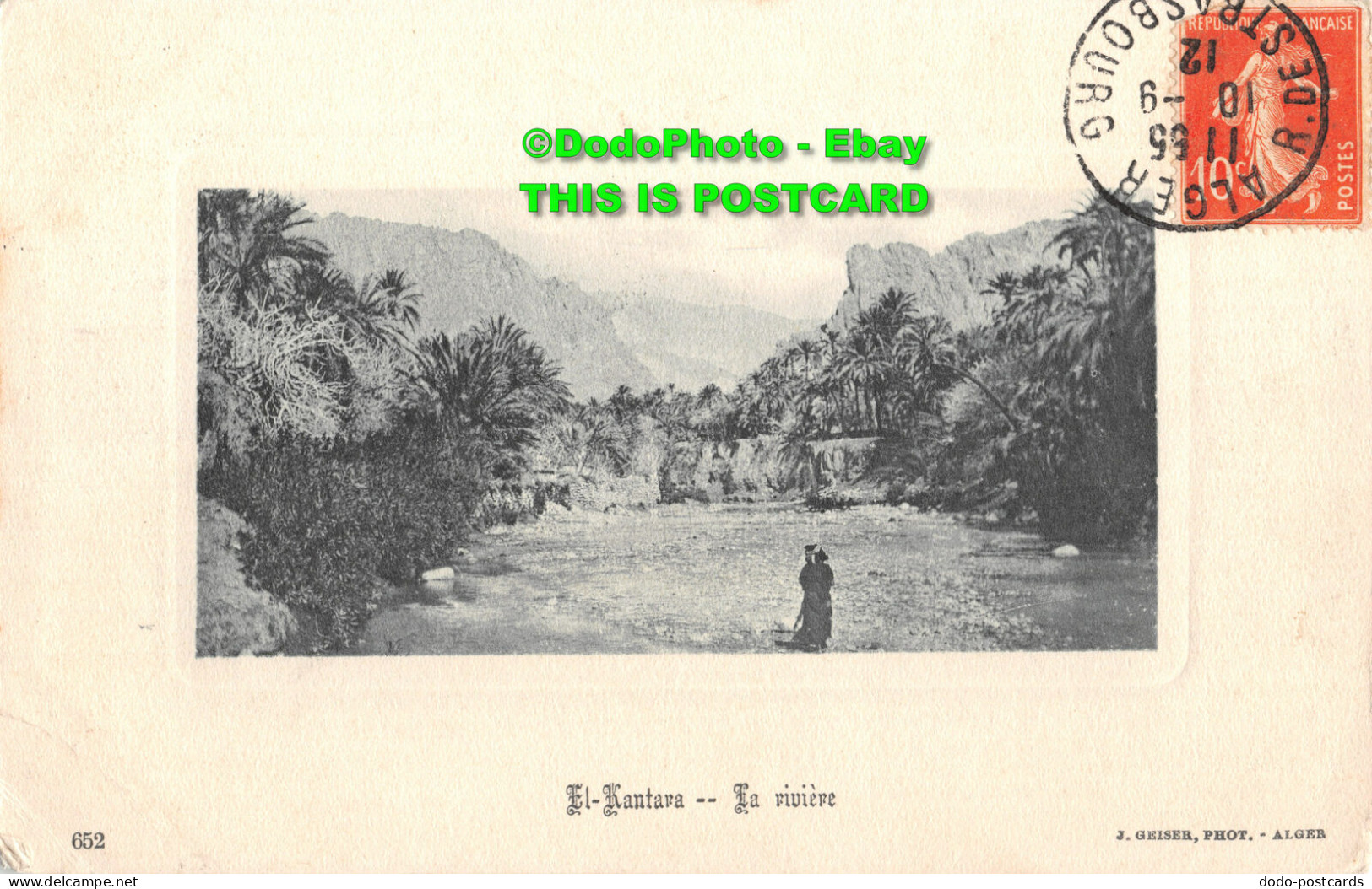 R410138 652. El Kantara. La Riviere. J. Geiser. Alger. 1912. Le Panneau Artistiq - Monde