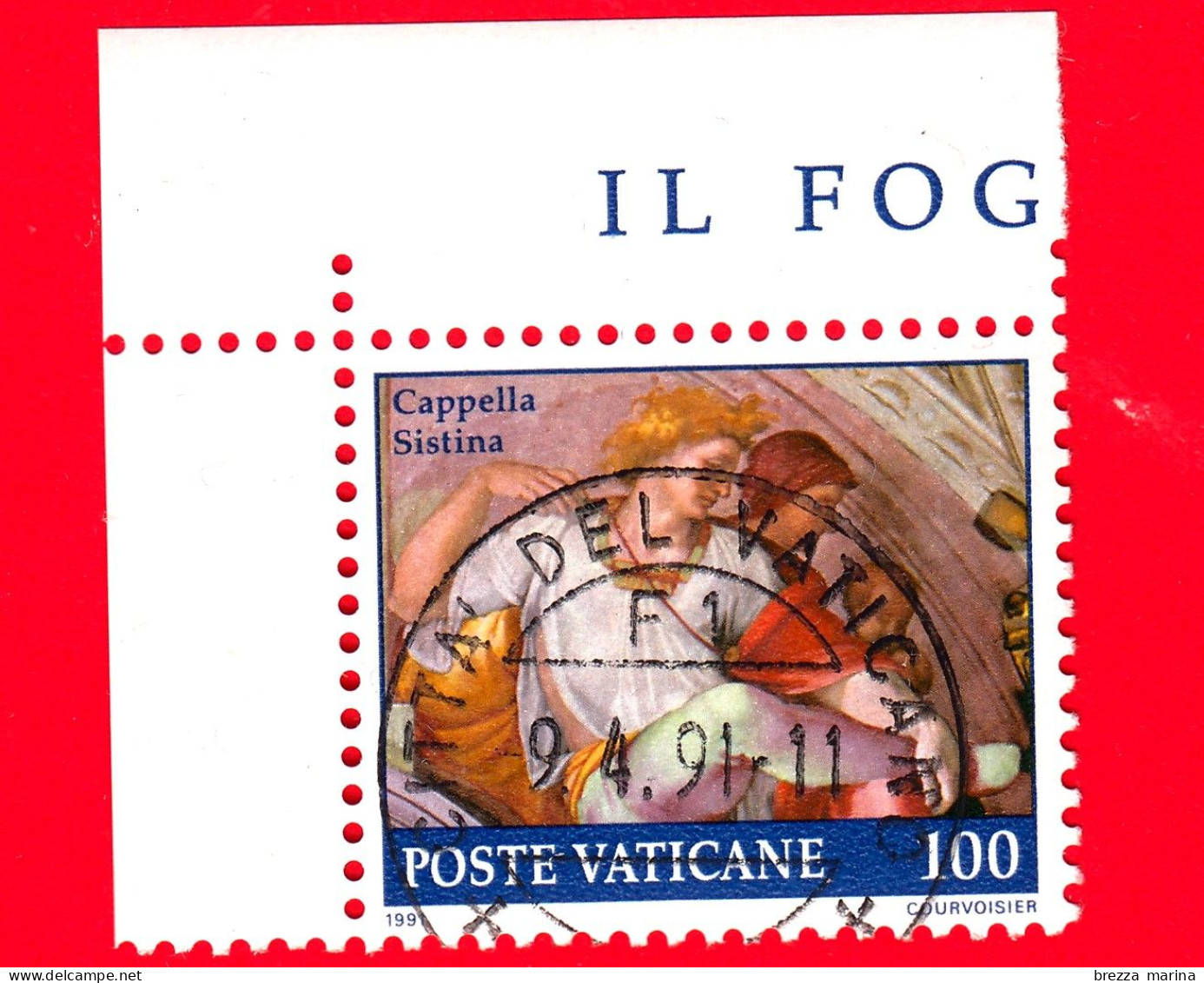 Nuovo - VATICANO - 1991 - Restauro Della Cappella Sistina - Lunetta Eleazar - 100 L. - Unused Stamps