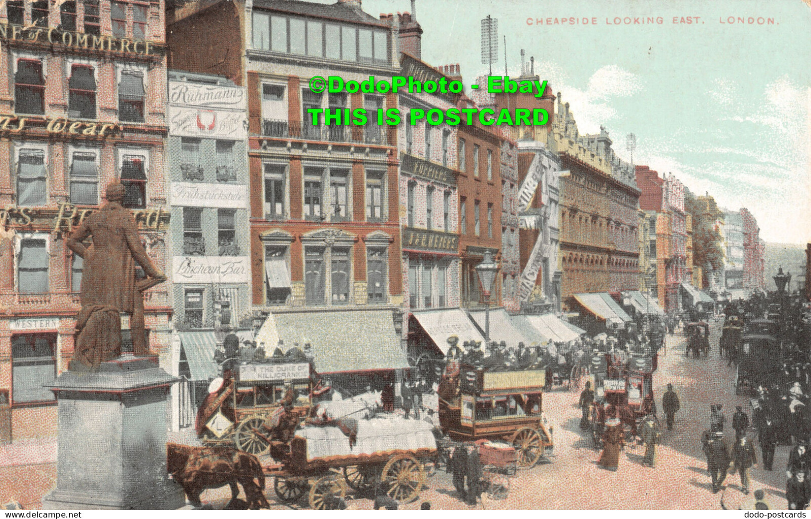 R410568 Cheapside Looking East. London. 1906 - Autres & Non Classés