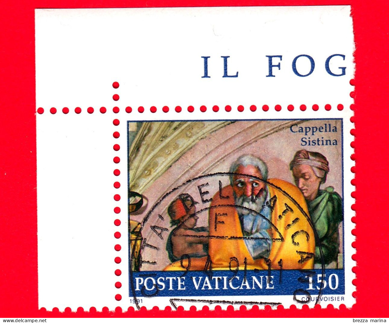 Nuovo - VATICANO  - 1991 - Restauro Della Cappella Sistina - Lunetta Iacob - 150 L. - Unused Stamps