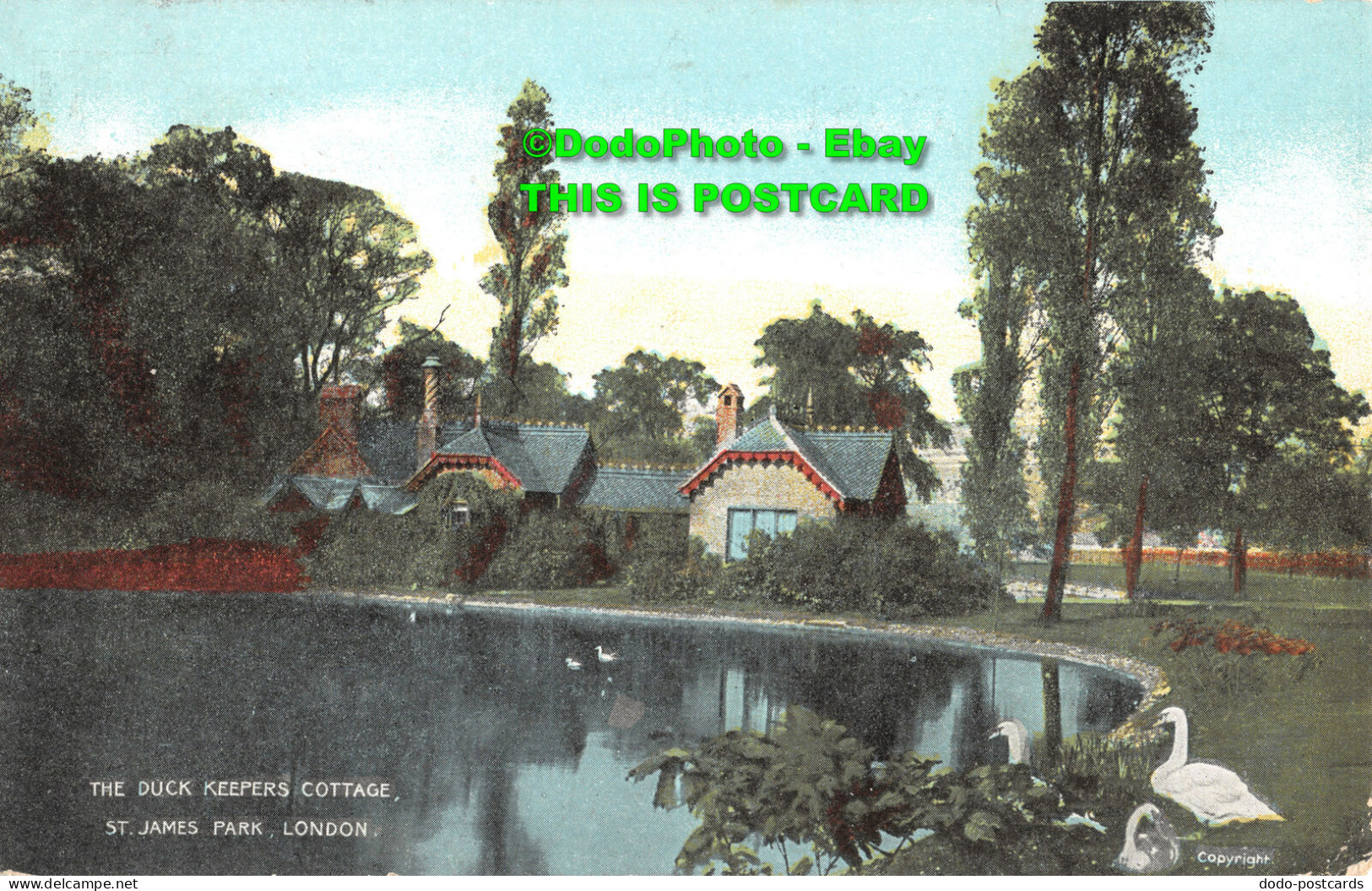 R410574 The Duck Keepers Cottage. St. James Park. London. G. D. And D. L. 1906 - Other & Unclassified