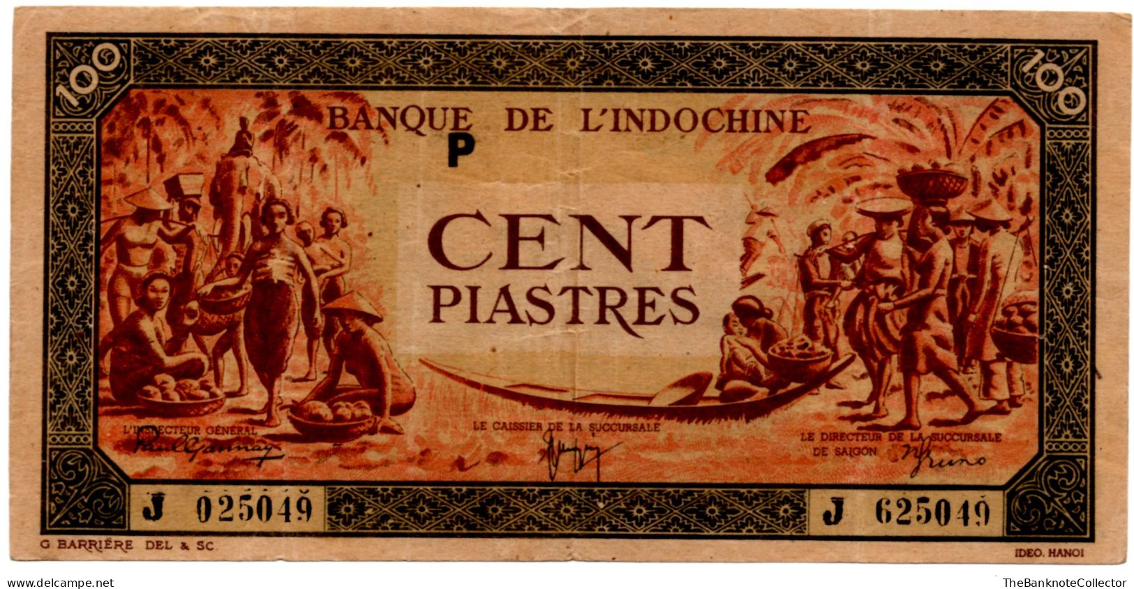 French Indochina 100 Piastre ND 194201945 P-73 VF - Other - Asia