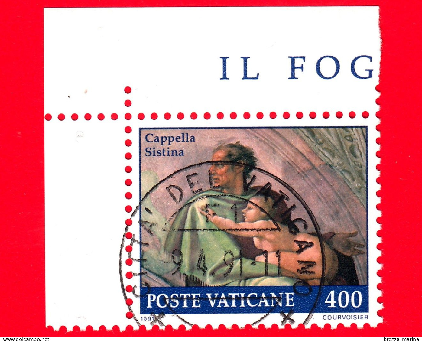 Nuovo - VATICANO - 1991 - Restauro Della Cappella Sistina - Lunetta Iosias - 400 L. - Unused Stamps