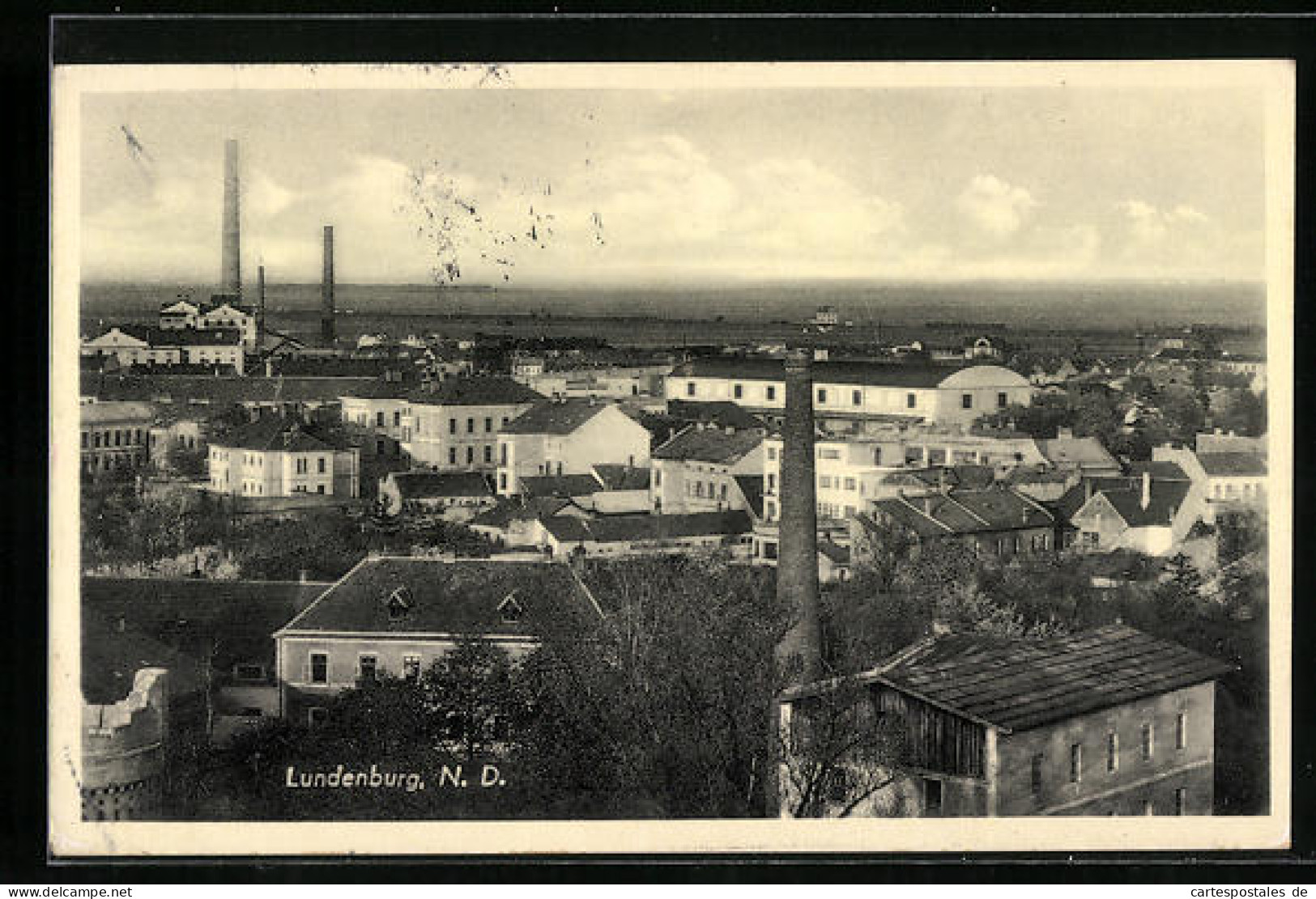 AK Lundenburg, Blick über Die Dächer, Panorama  - Tschechische Republik
