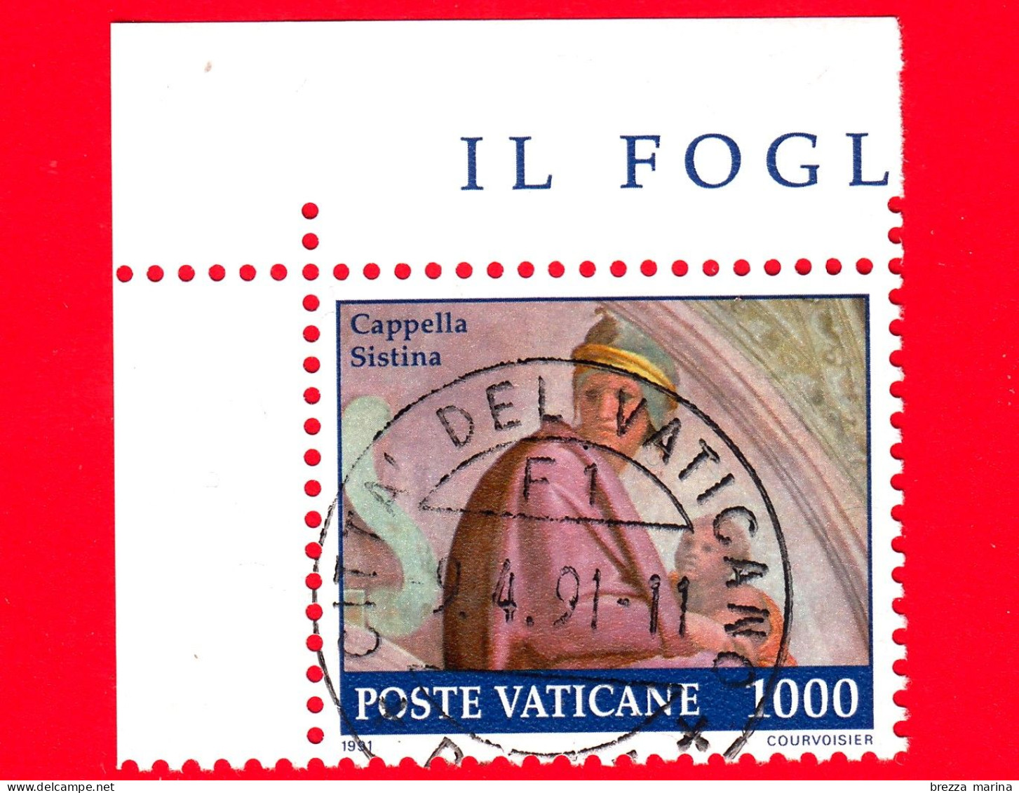 Nuovo - VATICANO - 1991 - Restauro Della Cappella Sistina - Lunetta Zorobabel - 1000 L. - Nuevos