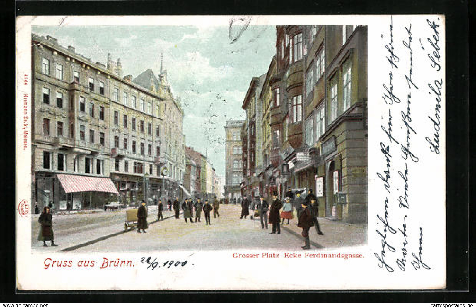 AK Brünn / Brno, Grosser Platz Ecke Ferdinandsgasse  - Tchéquie