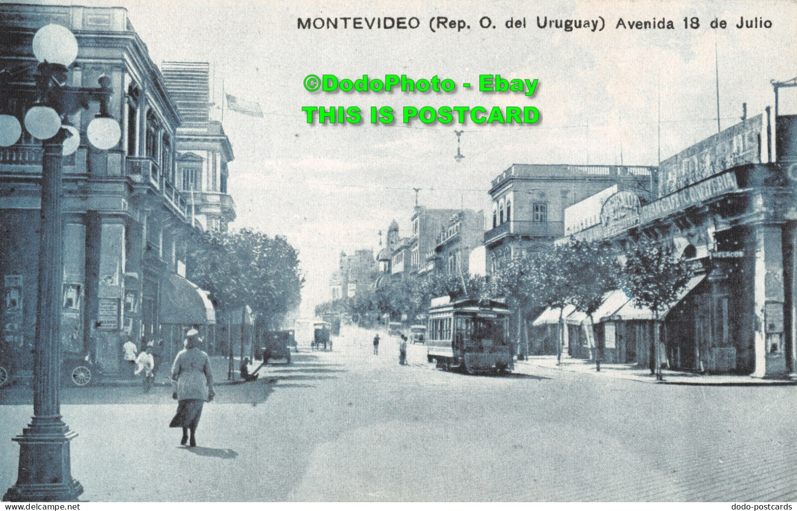 R410624 Montevideo. Rep. O. Del Uruguay. Avenida 18 De Julio. O. H. B. A. N. 221 - Welt