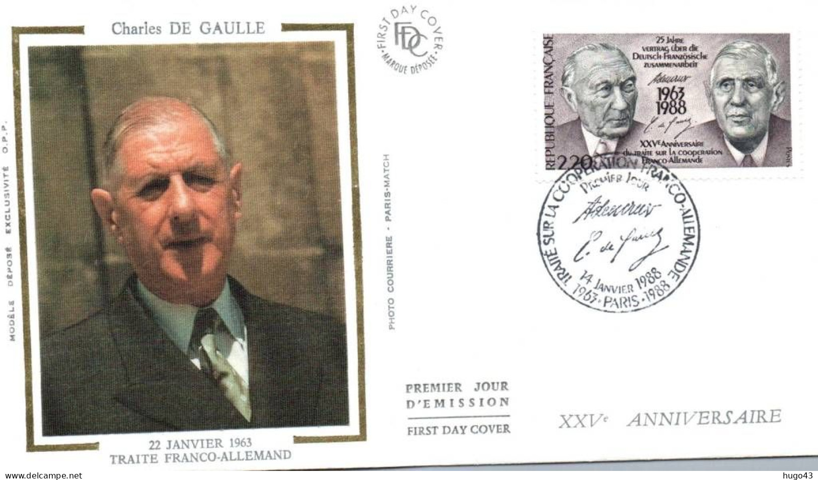 LOT DE 36 ENVELOPPES SUR LE GENERAL DE GAULLE - De Gaulle (Général)