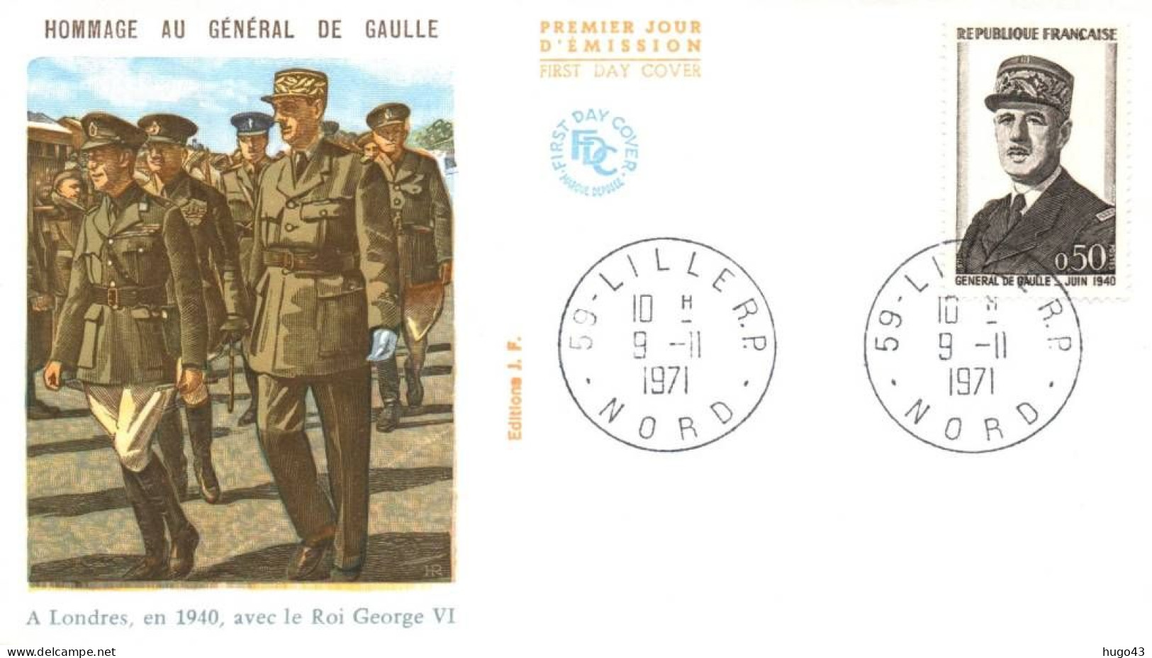 LOT DE 36 ENVELOPPES SUR LE GENERAL DE GAULLE - De Gaulle (General)