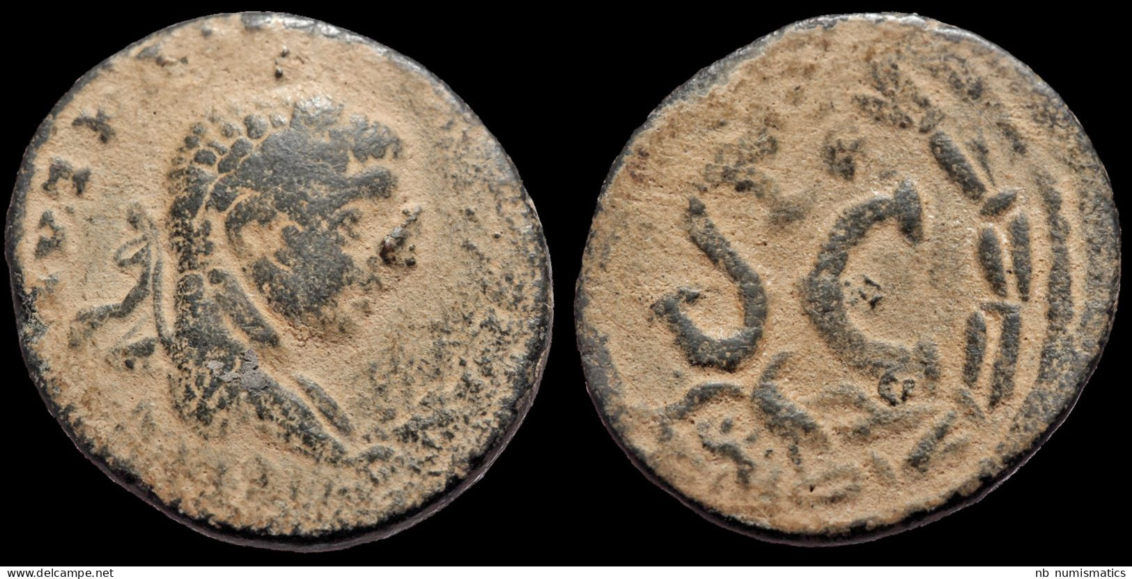 Syria Antioch Seleucis And Pieria Elagabalus AE20 S-C In Laurel Wreath - Province