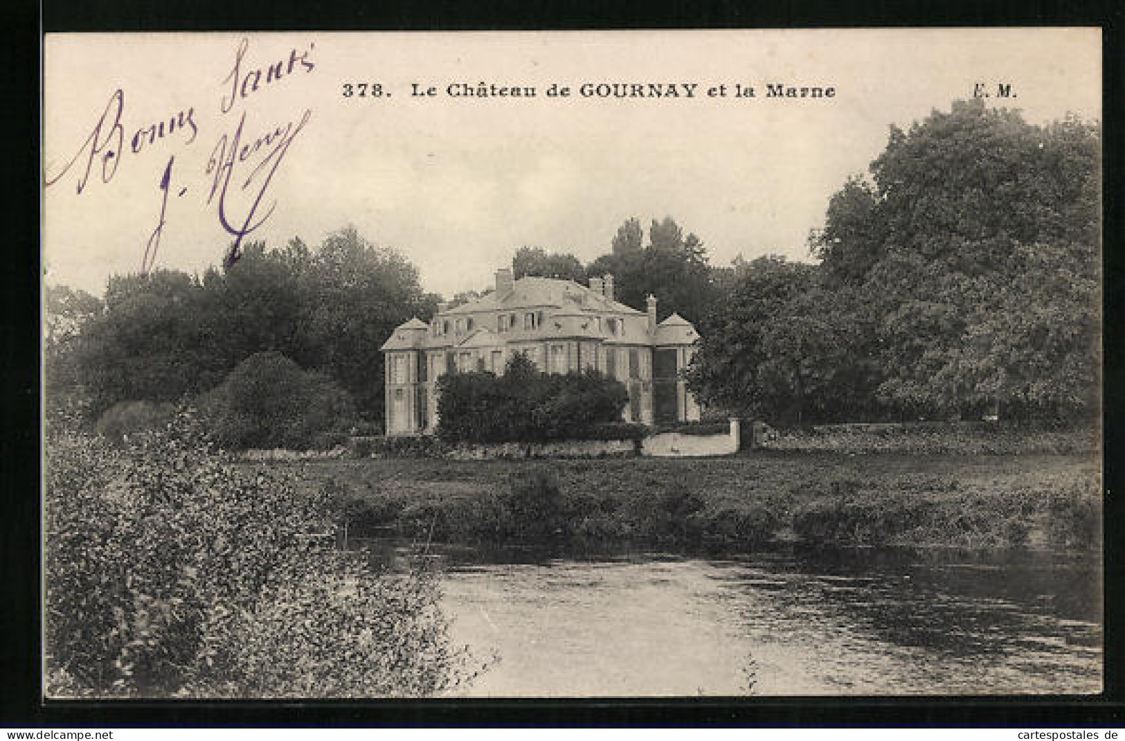 CPA Gournay, Le Chateau Et La Marne  - Gournay Sur Marne