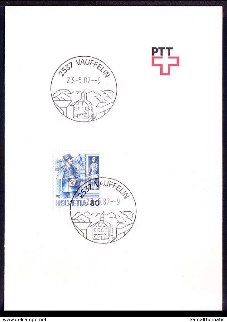 Switzerland 1987 Card, Postman, Letter - Other & Unclassified